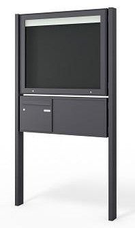 Schaukasten mit Briefkasten